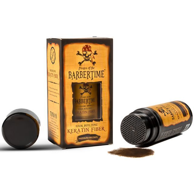 Пудра для волос Barbertime Hair Building Fiber Medium Brown 21 г