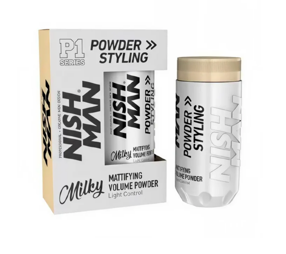 Пудра для укладки Nishman Matte Finish Volume Powder P1 Milky 20g