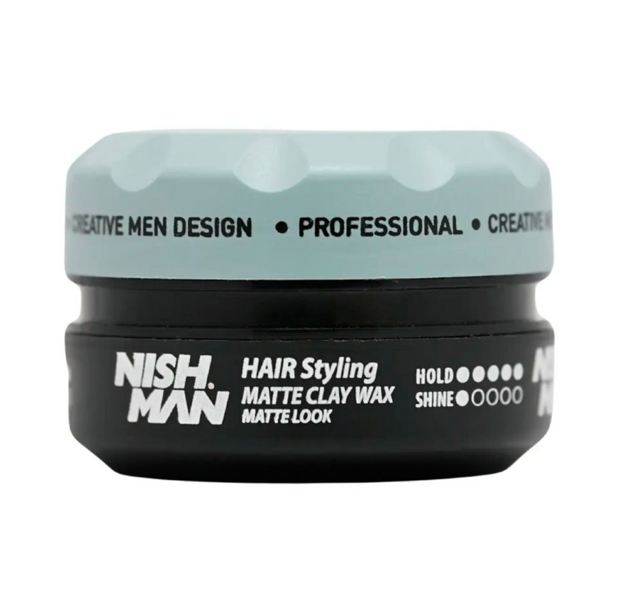 Матова глина для укладання волосся Nishman Matte Clay М10