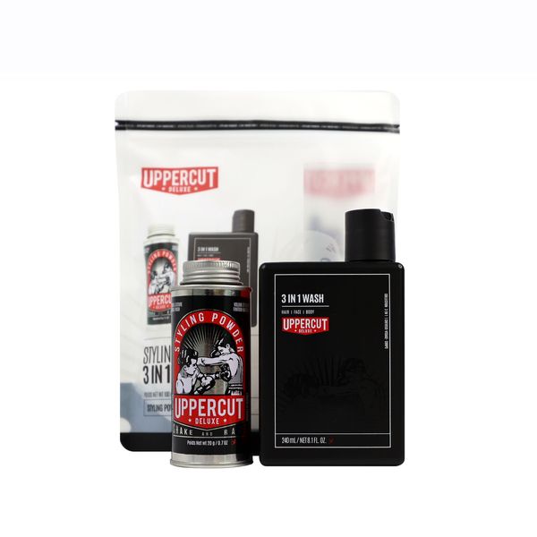 Подарунковий набір Uppercut Styling & 3 in 1 Wash Duo Matte Pomade