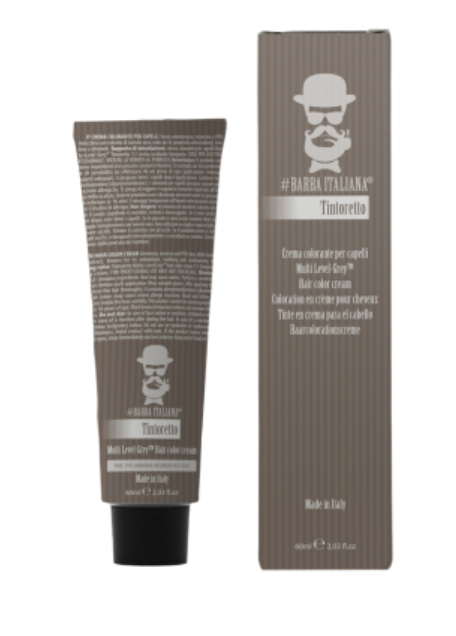 Крем-фарба для волосся Barba Italiana Tintoretto Multi Level Grey Hair Color Cream nr.4 60 мл