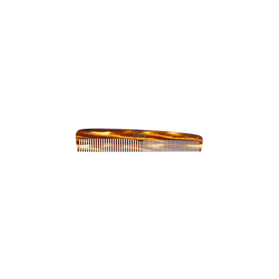 Гребінець Kent 9T 7 1/2" Handmade Comb Coarse / Fine Toothed