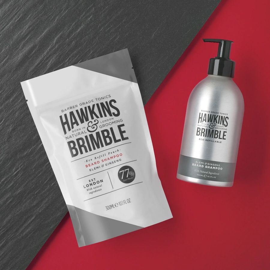 Шампунь для бороды Hawkins & Brimble Beard Shampoo Pouch 300мл
