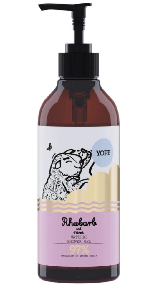 Жидкий гель для душа YOPE Shower Gel RHUBARB&ROSE 400ml